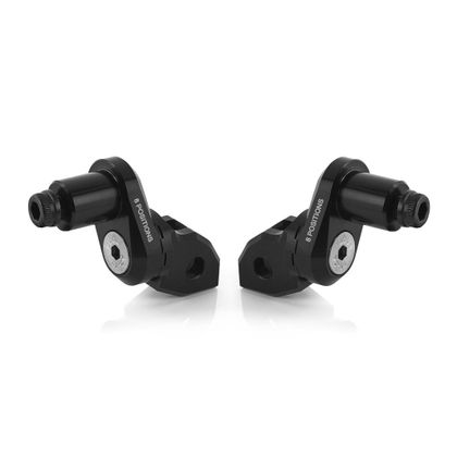 Adaptateur repose pied Rizoma Pilote - 18 mm - Excentrique - Noir