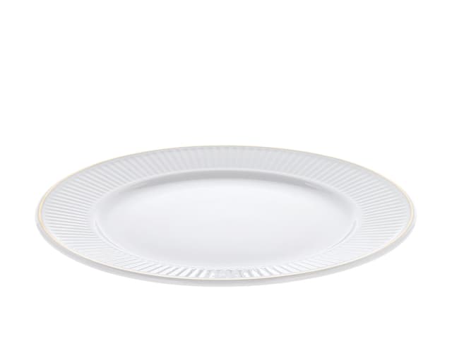Pillivuyt Tallerken flad White/Matte gold