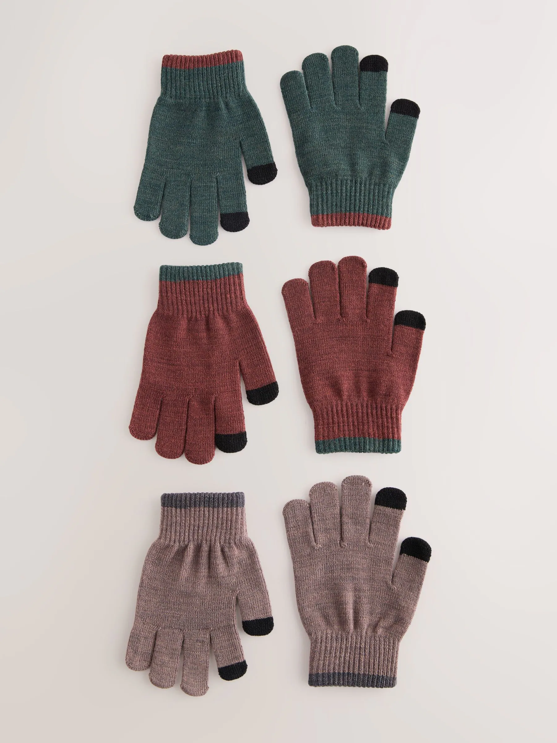 Meerdere naturellen - Magic handschoenen 3 paar (3-16jr)