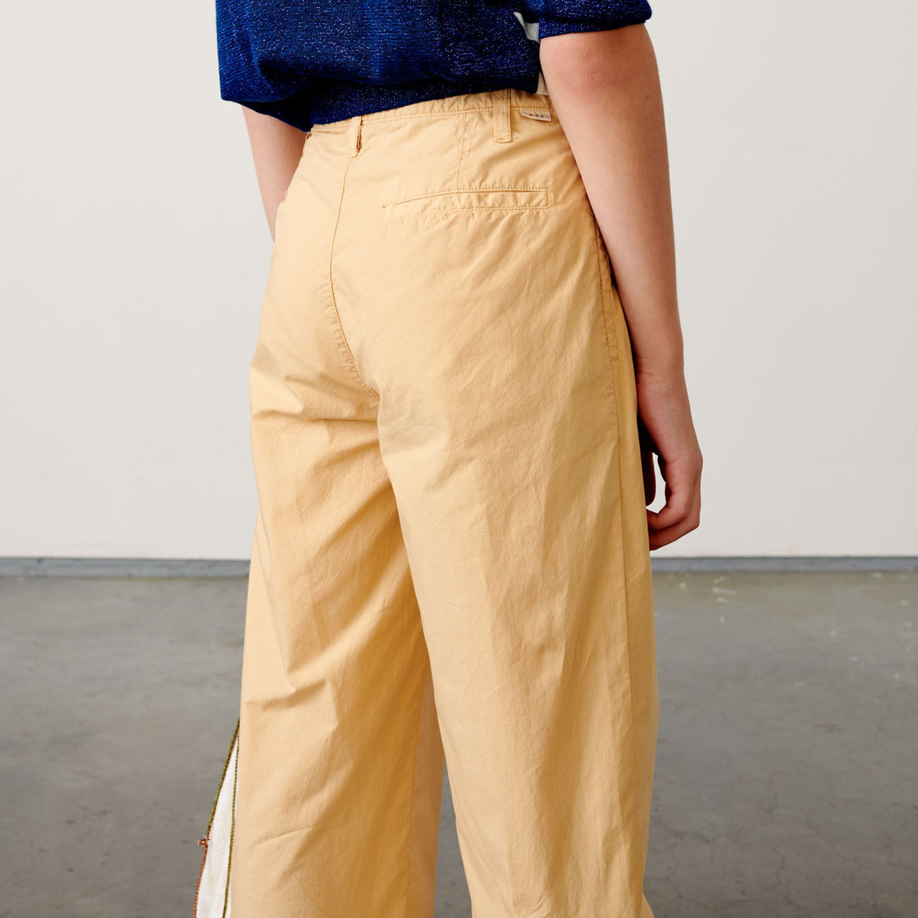 Bellerose Pantalon Pringle en Coton léger jaune