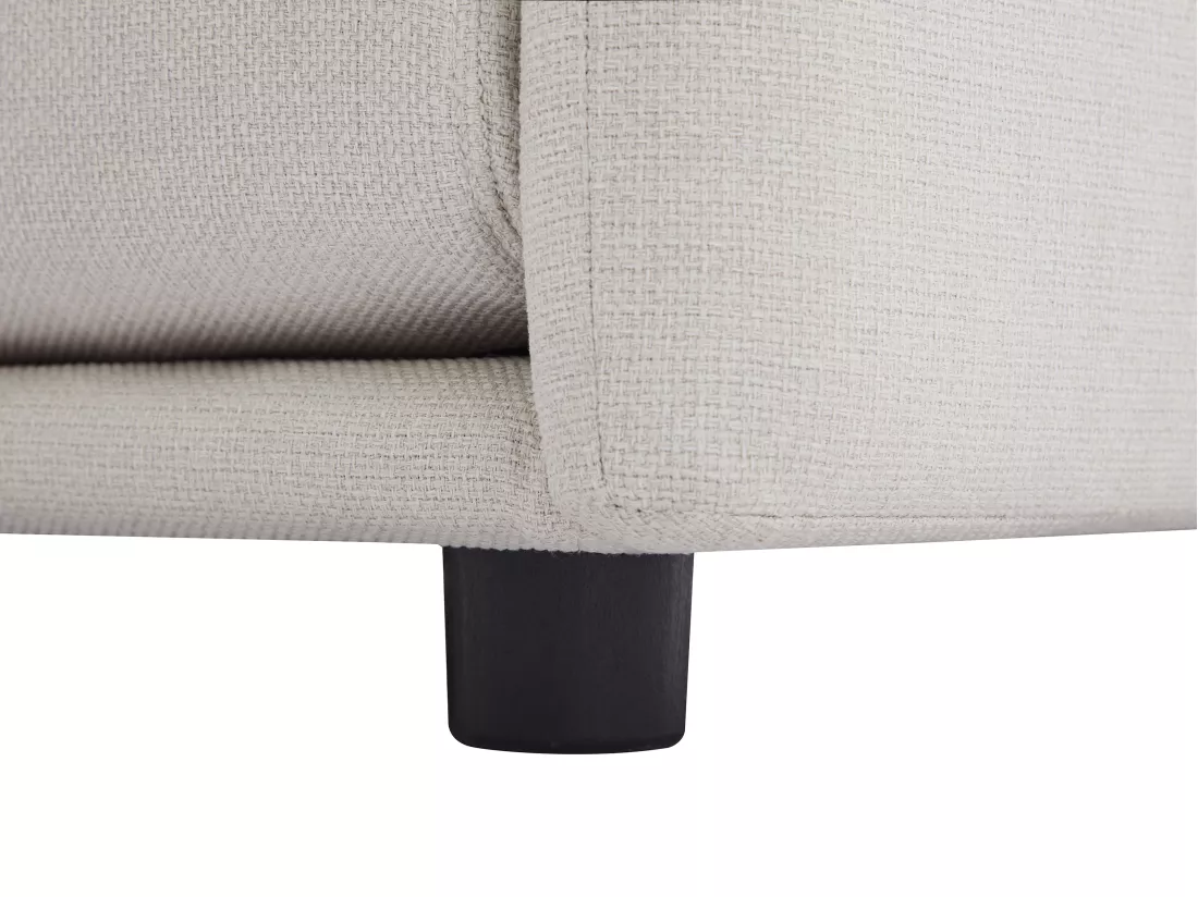 Canapé 3 places convertible en tissu beige BORSILA