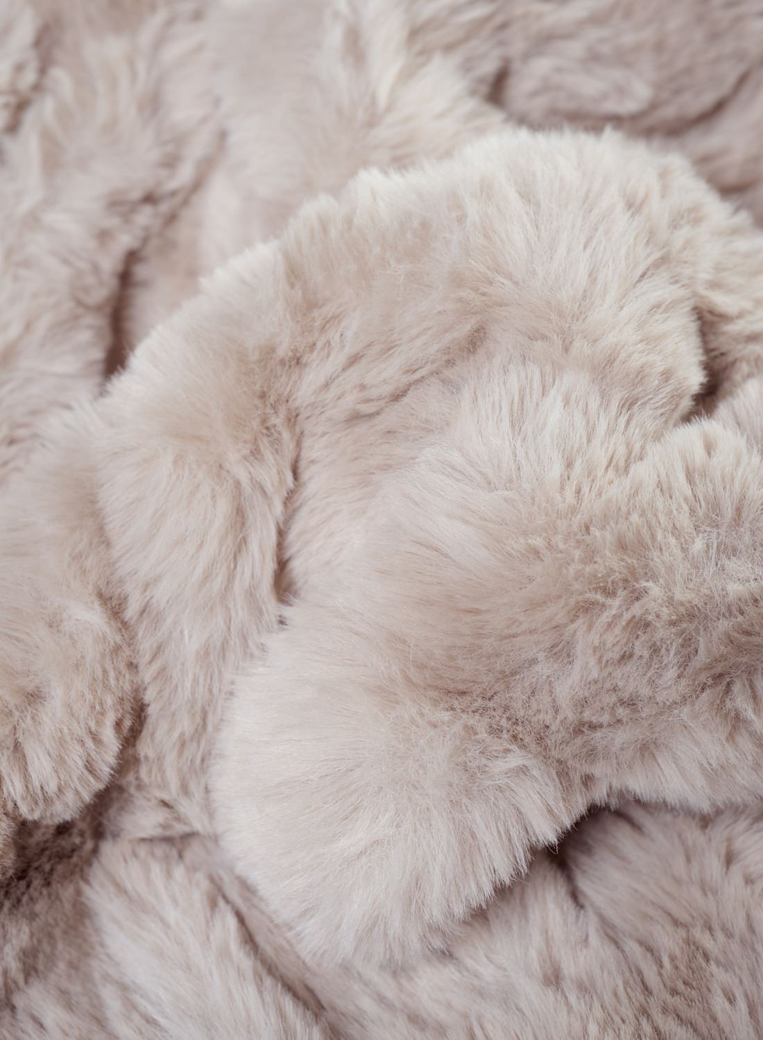 Pelspledd beige - 130x170 cm