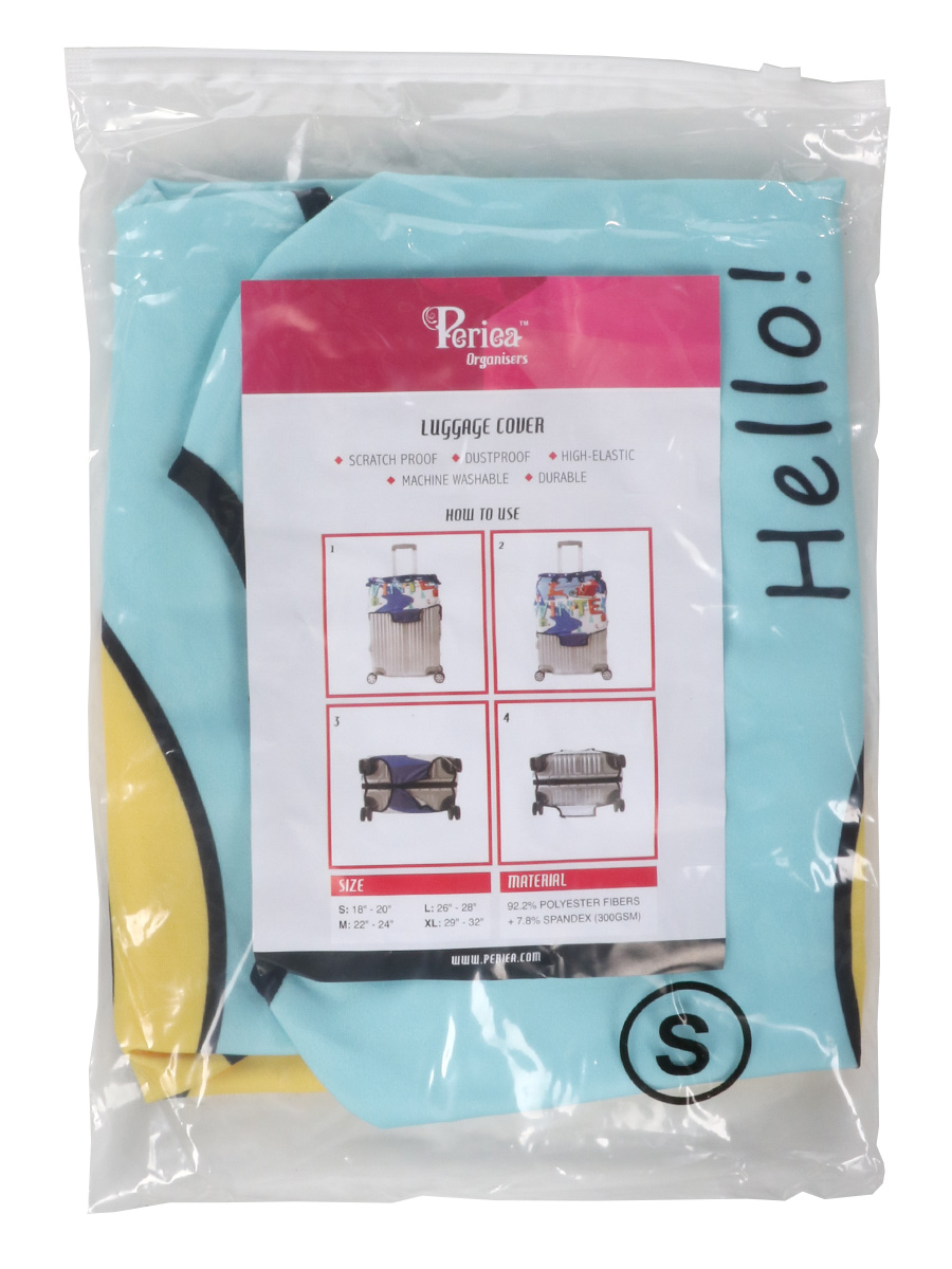 Housse de valise Periea Smiley Face S