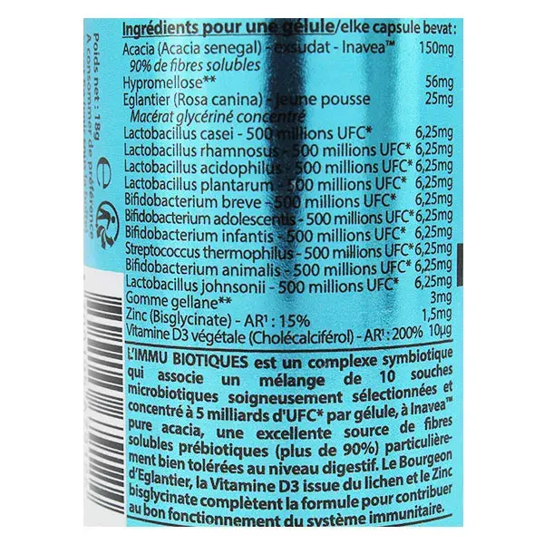 Vit'all+ Immune Biotics 60 cápsulas gastrorresistentes