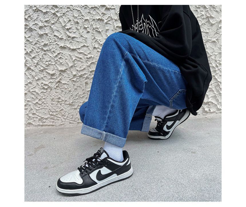 Wolfkane - Mid Rise Washed Baggy Jeans