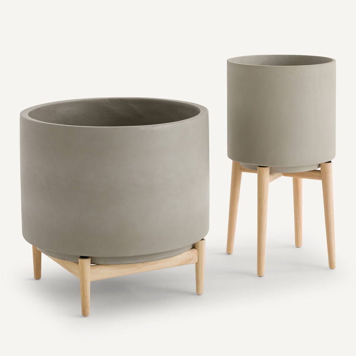 AM.PM<br>Vaso de flores com pé em seringueira, A58,5cm, Florian