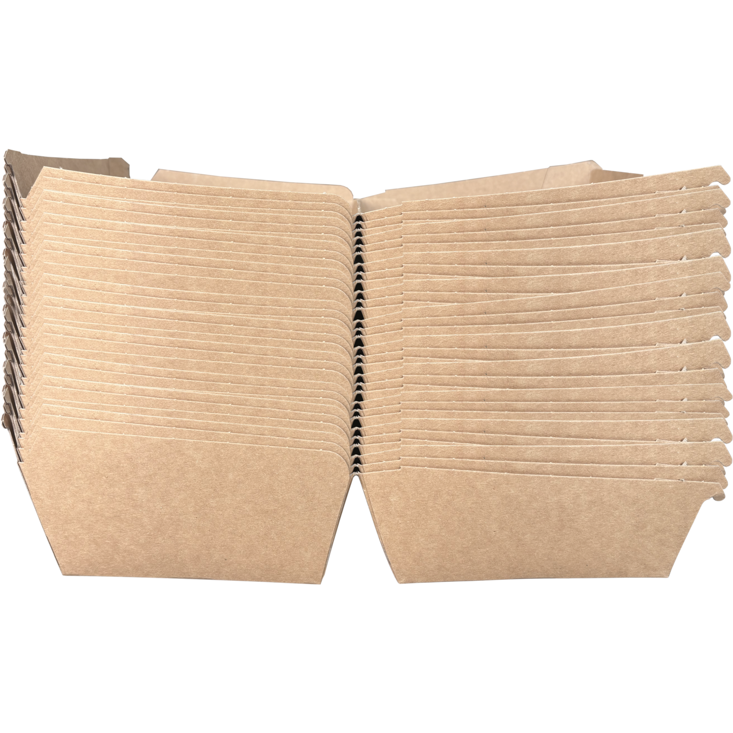 Bak, Karton, hamburgerbox, 120x120x100mm, bruin