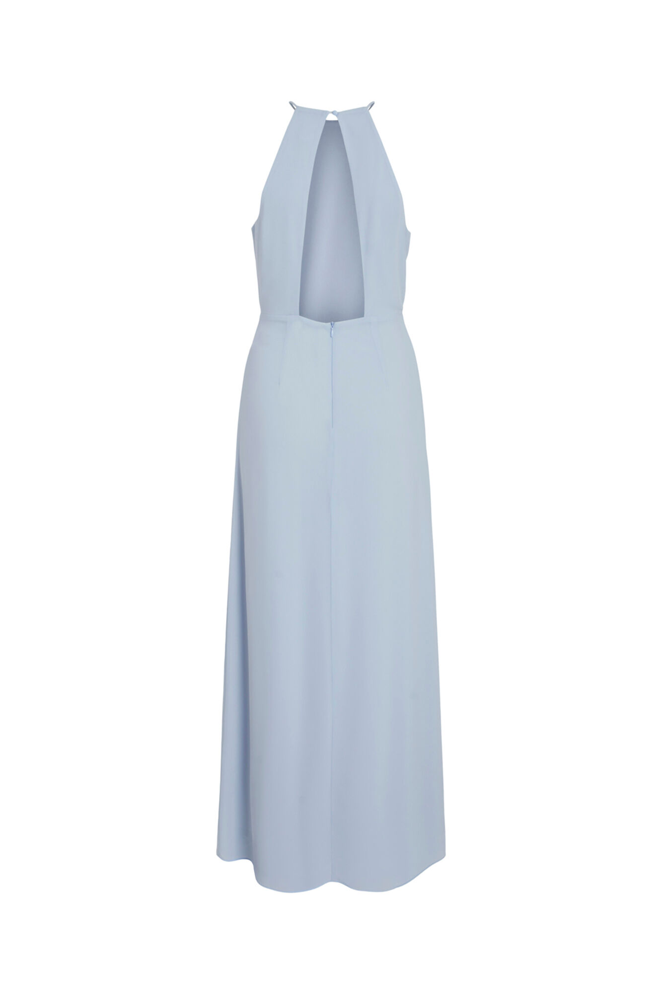 Vestido com decote halter - Azul