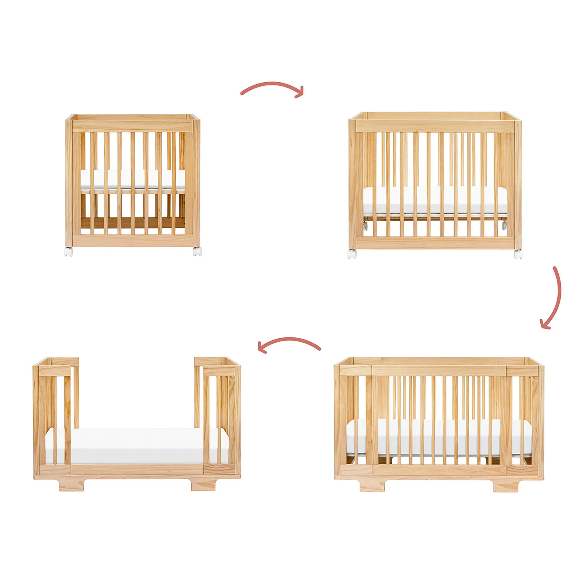 Babyletto Couchette Convertible 8 en 1 Yuzu  - Naturel