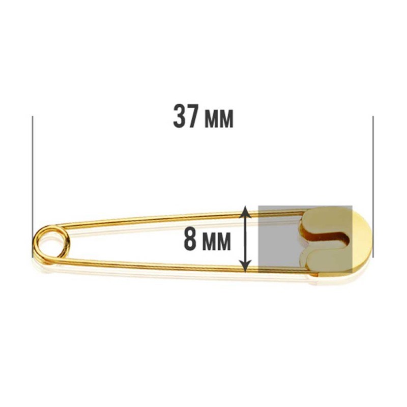 Epingle à Nourrice - Or 18 Carats 750/000 Jaune