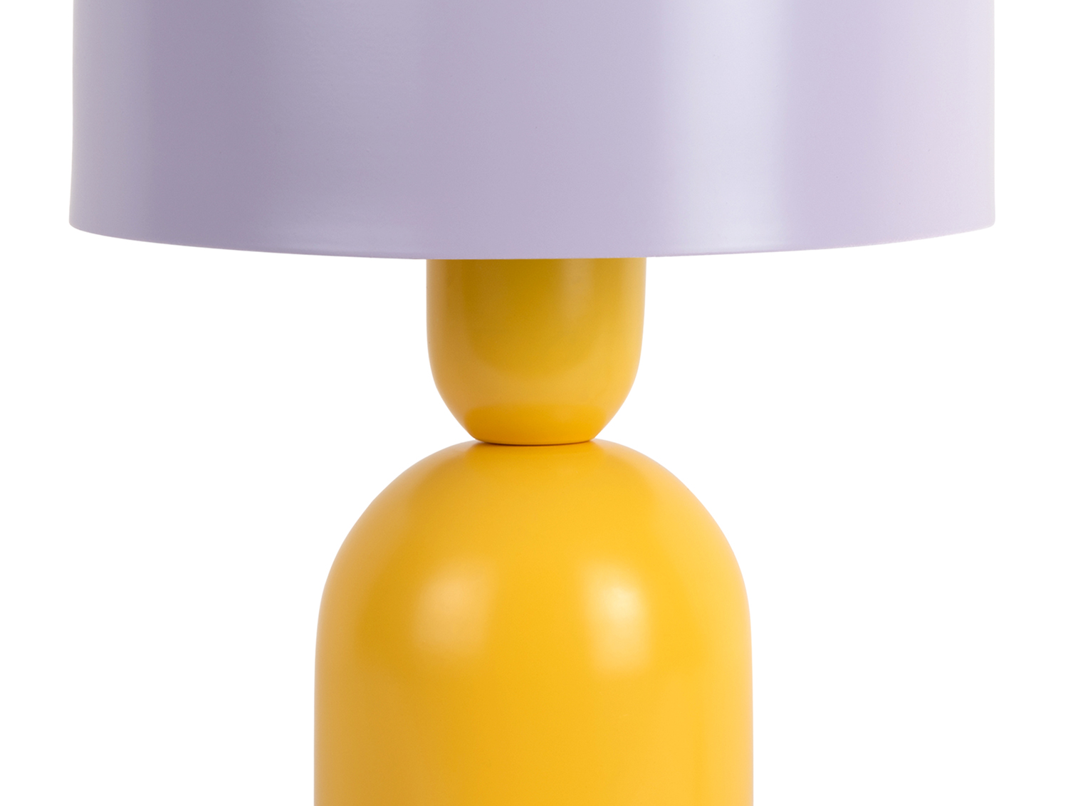 Tafellamp Double Funky - Heldergeel & zachtpaars