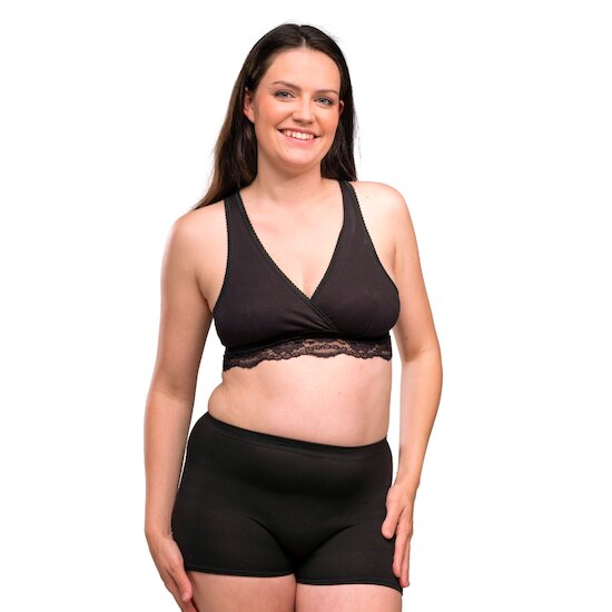 Lot de 2 Culotte de Grossesse hospitalière de lux   Noir        Taille unique   de               Carriwell