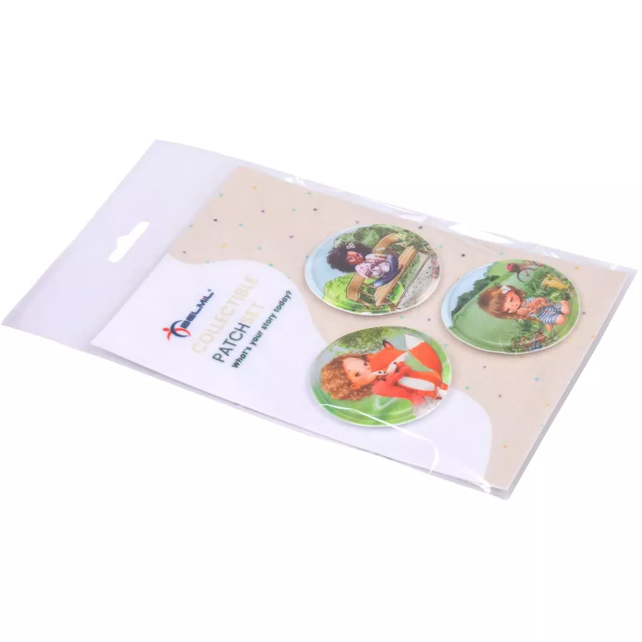Belmil Patch Belmil Patches mit Klettverschluss Set 3-teilig I love my Animals