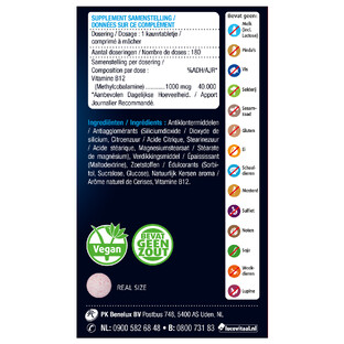 Lucovitaal Vitamine B12 1000mcg 180 Kauwtabletten 180TB