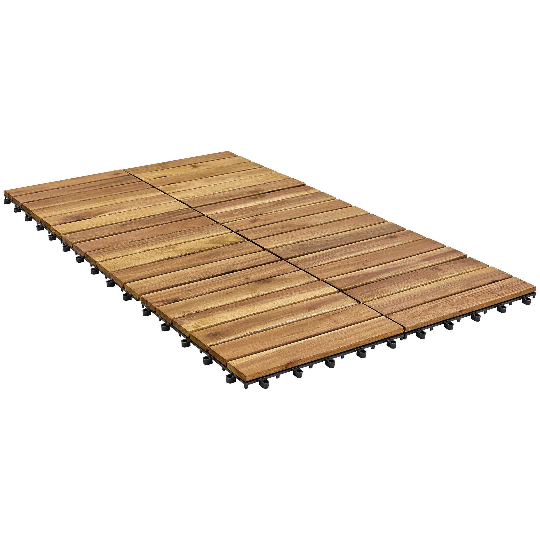 Holzfliese - Acacia Mangium - gerade - 30x30 cm
