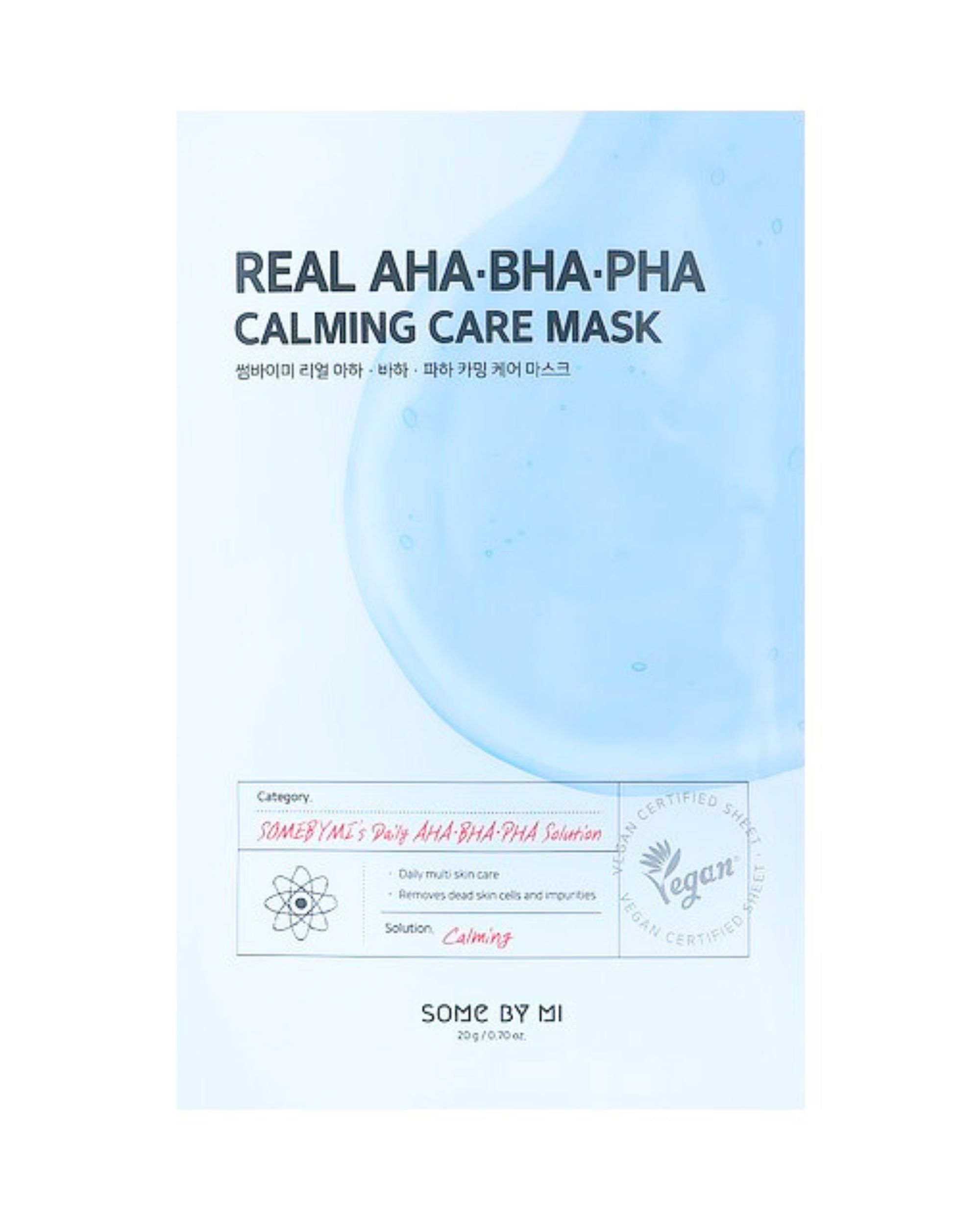 SOMEBYMI Real AHA-BHA-PHA Calming Care Mask
