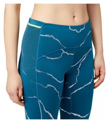 Collant Long New Balance Impact Run Print Impact Run Print Femme Bleu