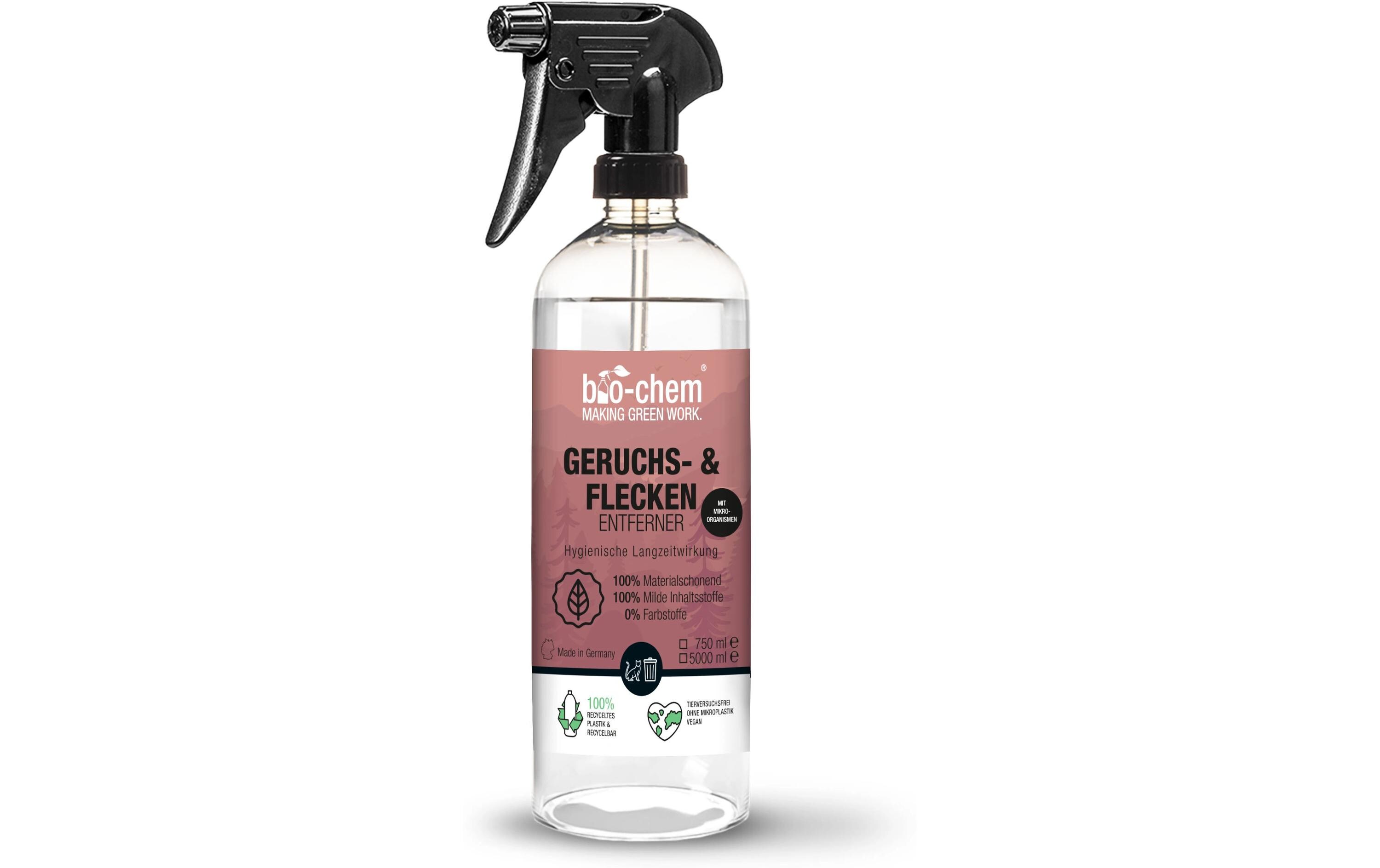 Geruchs- und Fleckenentferner 750 mlGeruchsneutralisierender Fleckenentferner für Sofa, Teppich oder wasserbeständige Böden