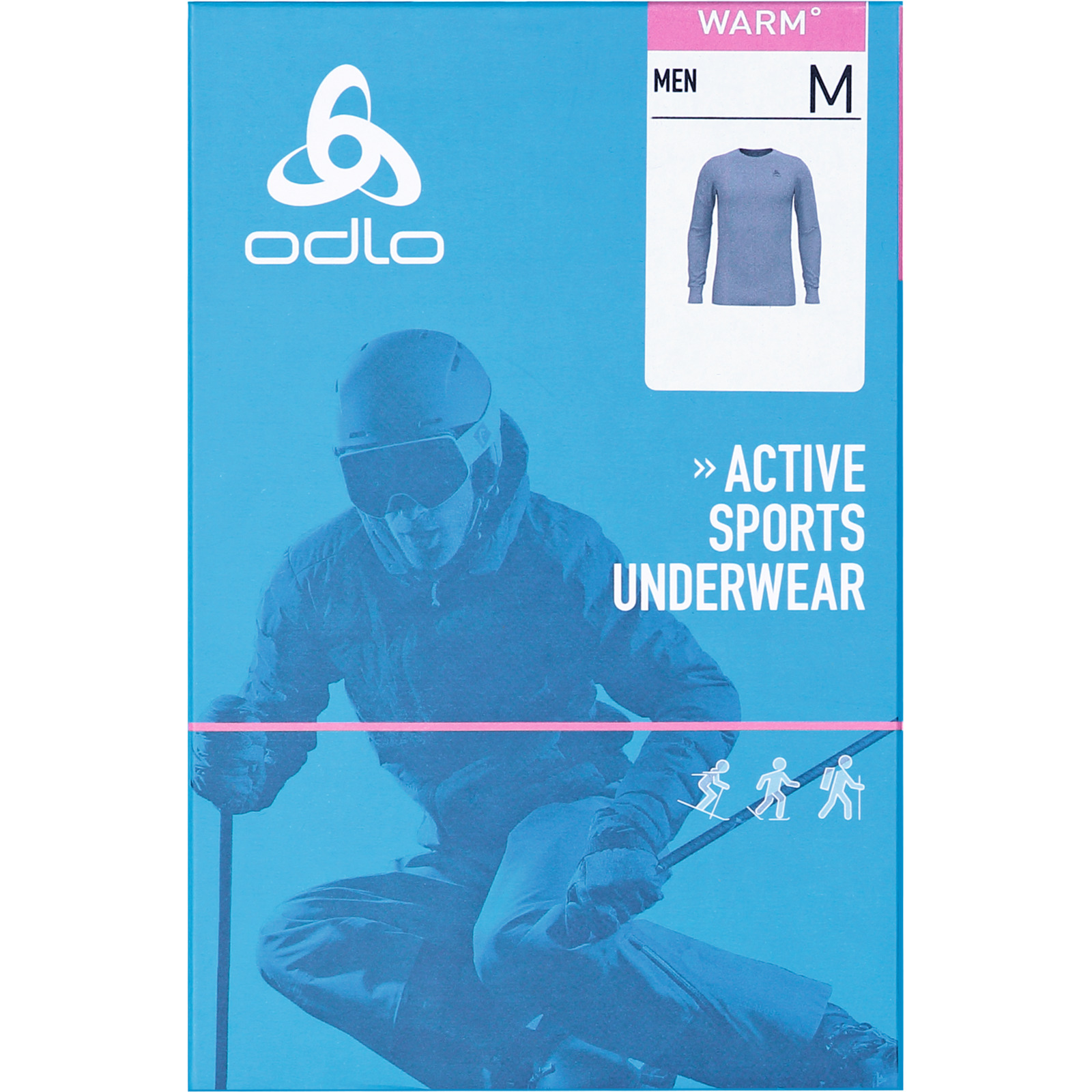 Odlo Active Warm Crew Neck L/S, grau, M