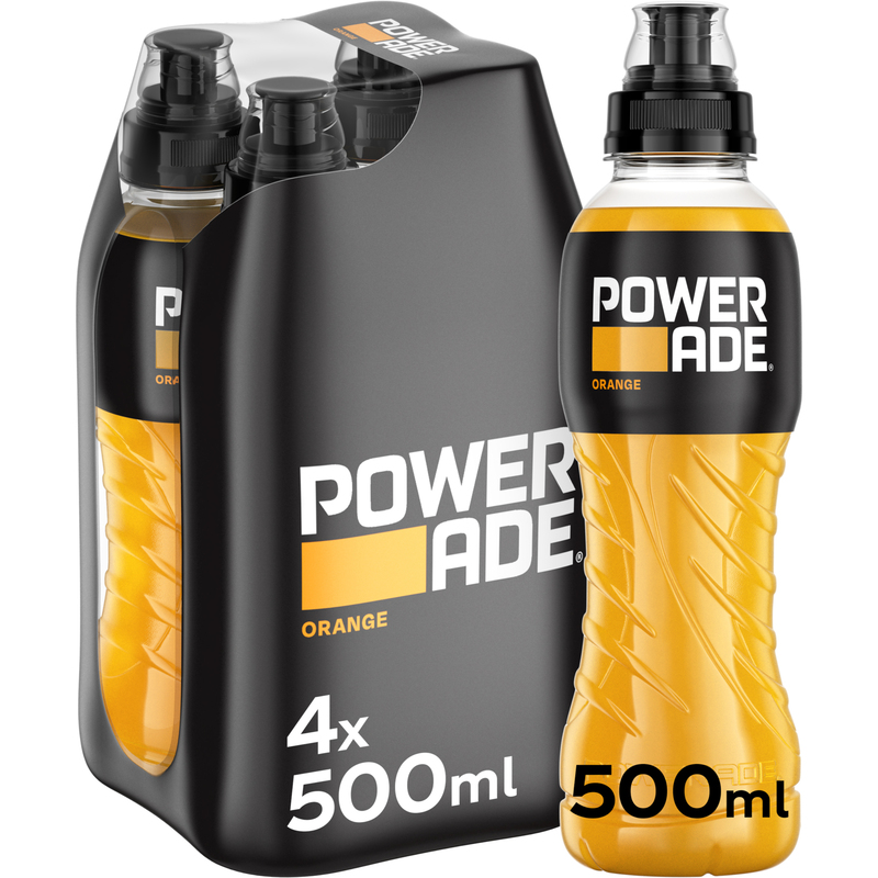 Powerade Orange, 50 cl, 4 Stück