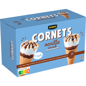 Jumbo Cornets Vanille Smaak 16 Stuks