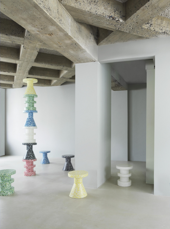 Normann Copenhagen Bit Stool Stack bijzettafel wit