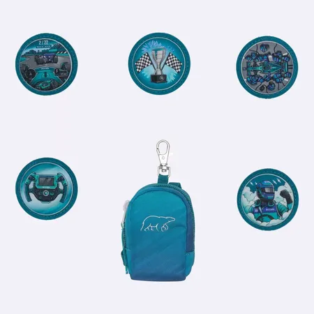 Beckmann Mini Rucksack mit Buttons, Racing