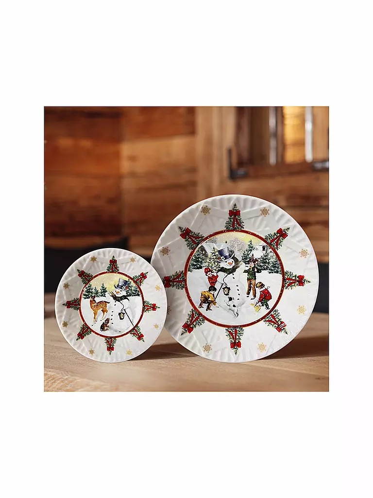VILLEROY & BOCH Weihnachts Schale Toys Fantasy 24cm Schneemann bunt