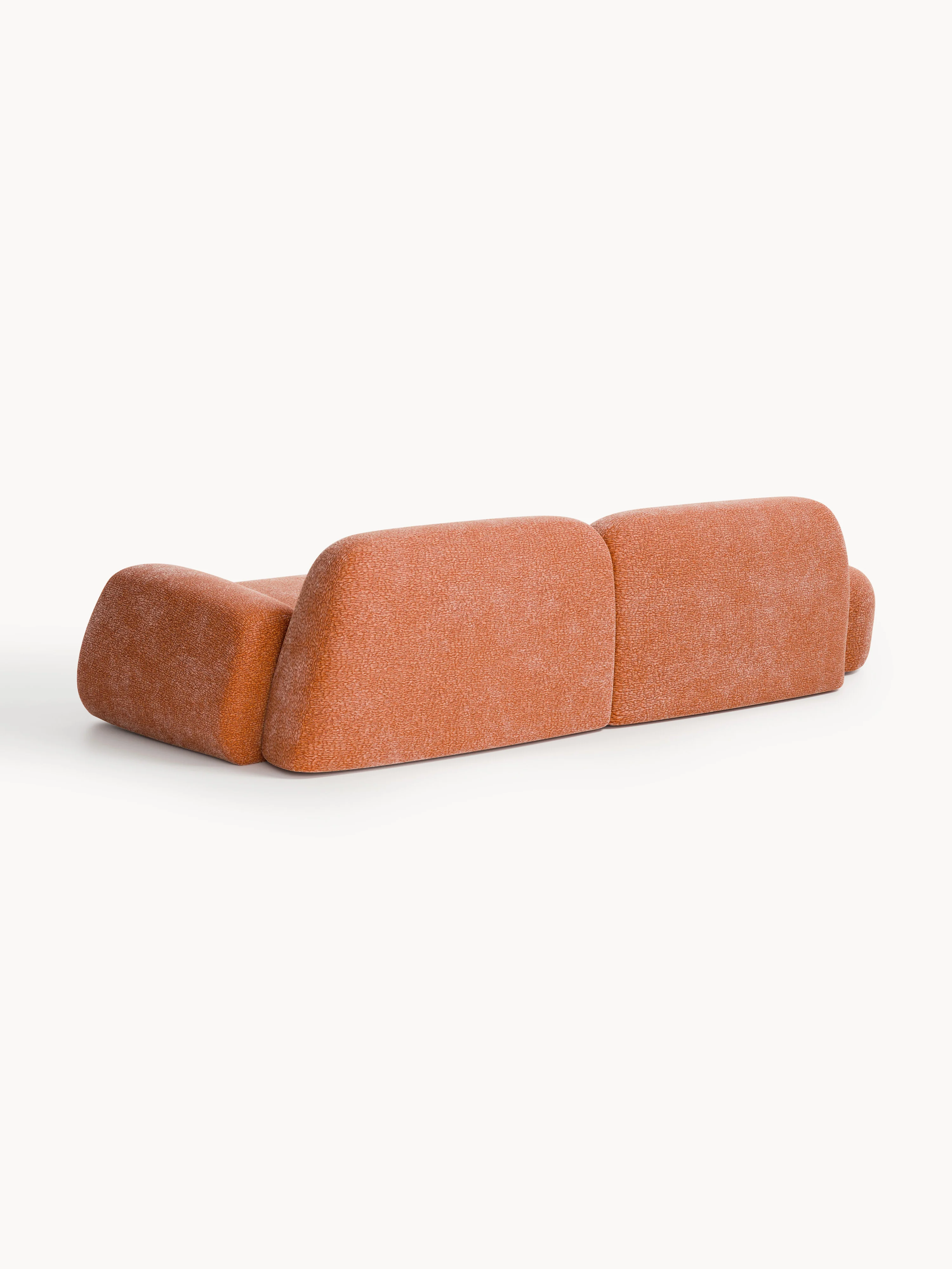 Modulaire teddy chaise longue Wolke (3-zits)