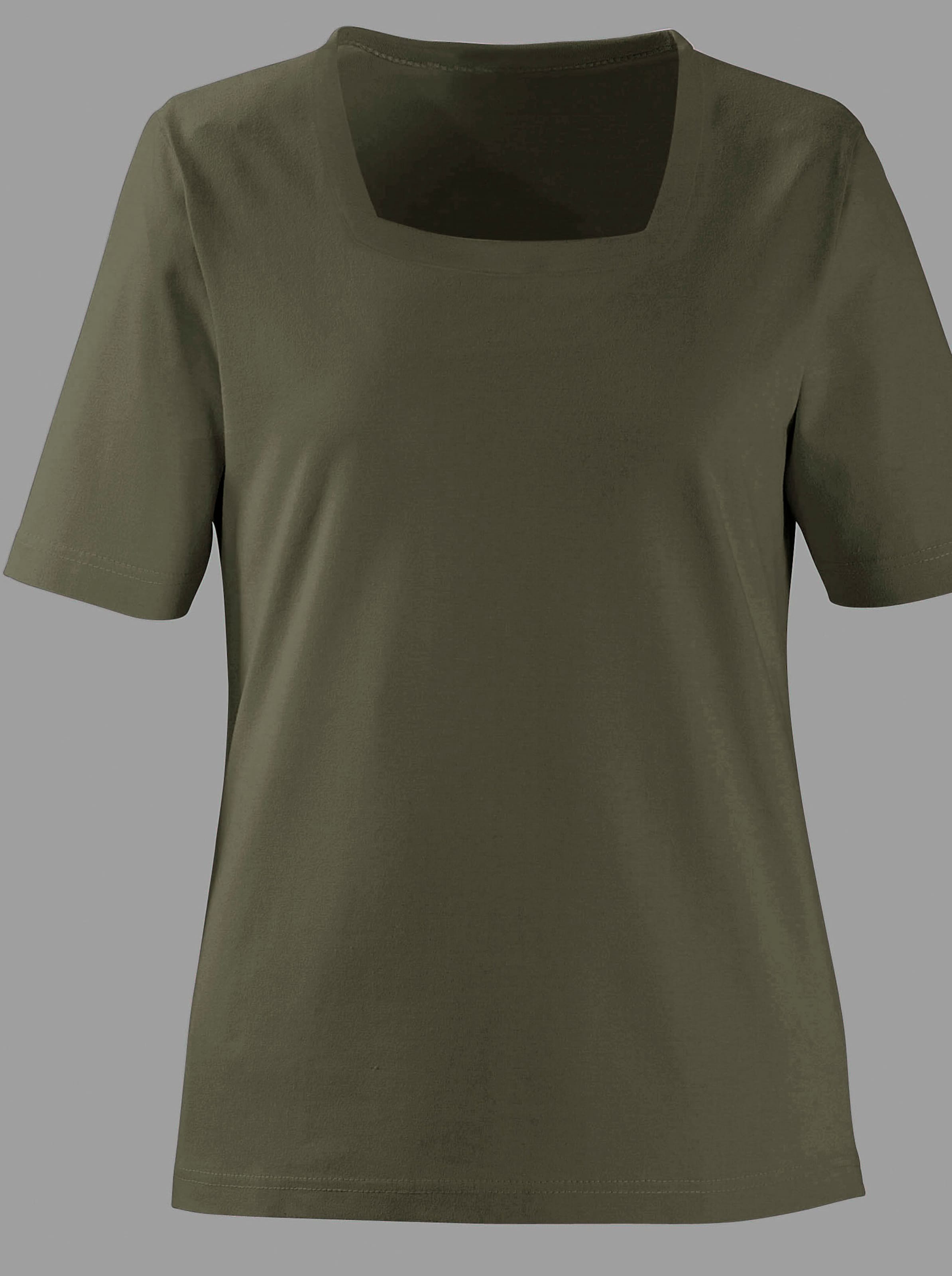 Kurzarmshirt in oliv