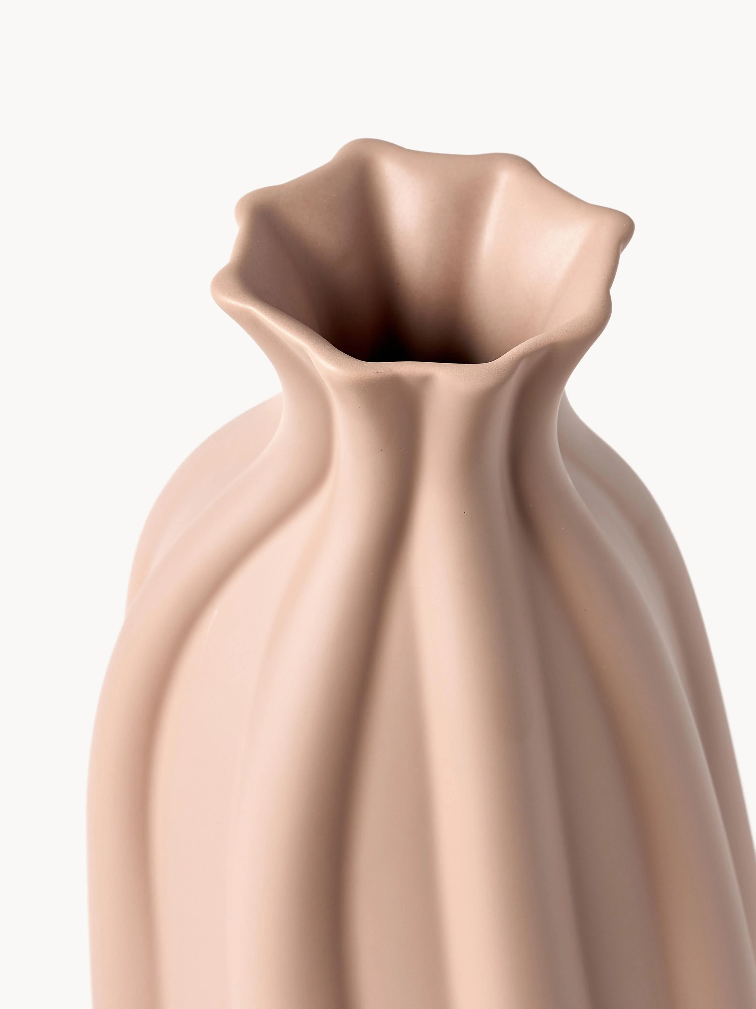 Vaas Blom van keramiek, H 33 cm