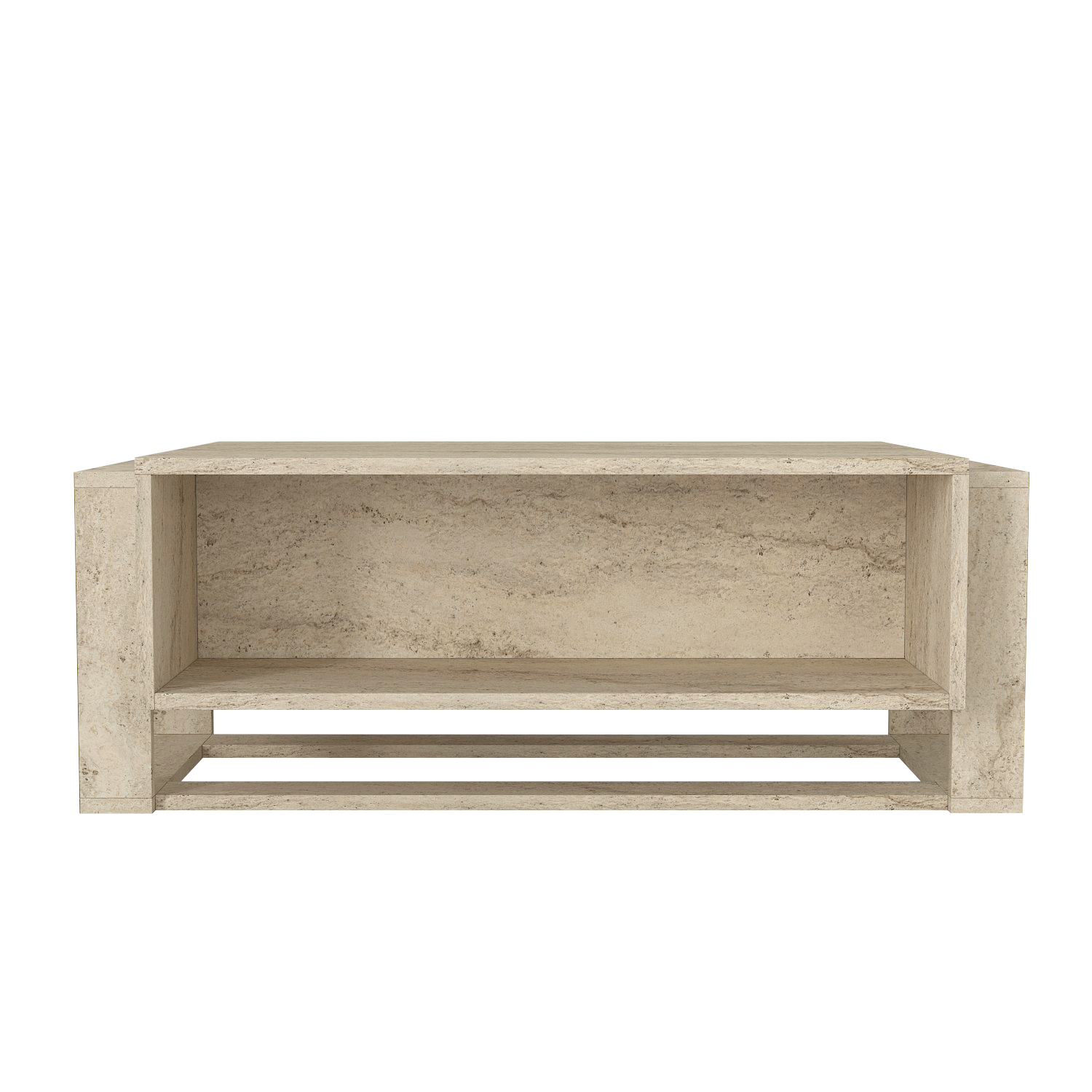 Couchtisch - beige-Granit Optik - 107 cm