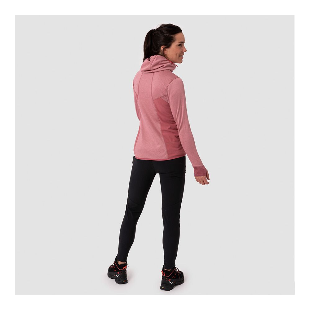 Salewa PUEZ HYBRID - Sweat Femme mauvemood melange