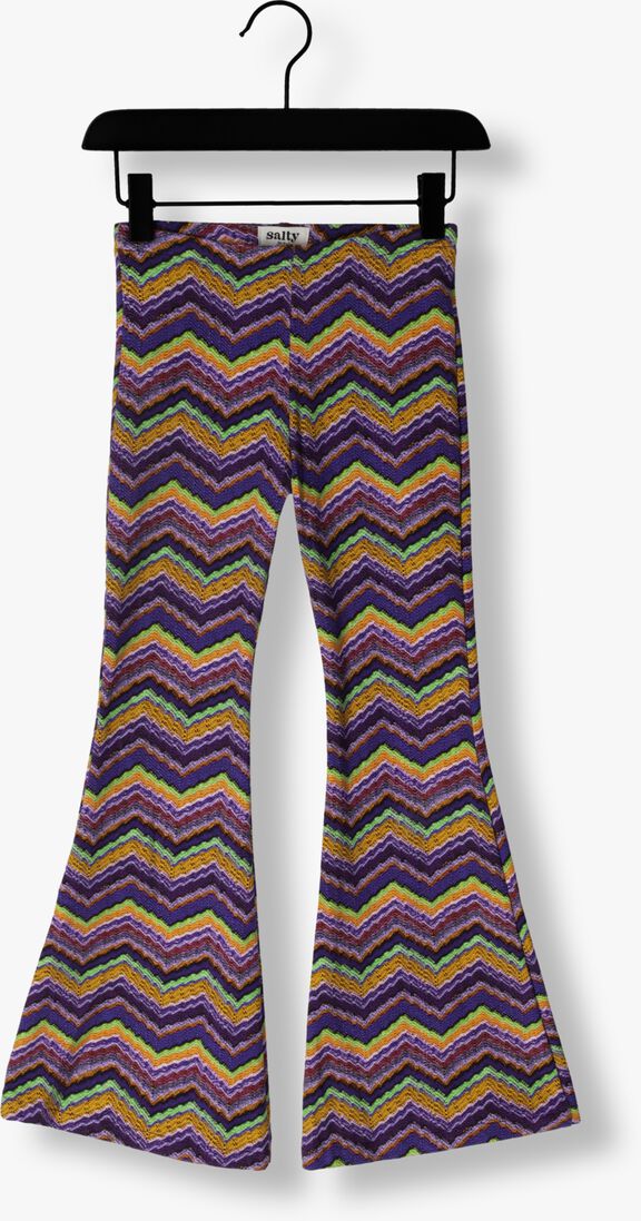 Salty Stitch paarse salty stitch flared broek ikat flared legging