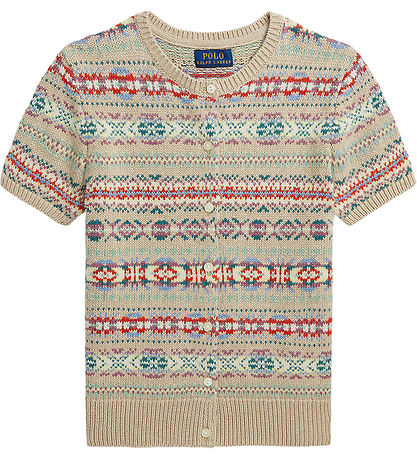 Polo Ralph Lauren Cardigan - Baumwolle/Wolle - Beige/Mehrfarbig