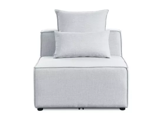 Home Deluxe Canapé VERONA gris clair Canapé central