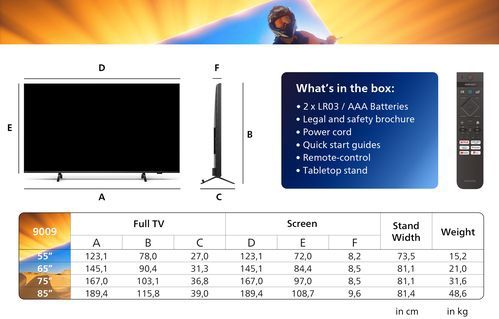 Philips - Xtra 85PML9009 - LED-tv - Ambilight - 2024