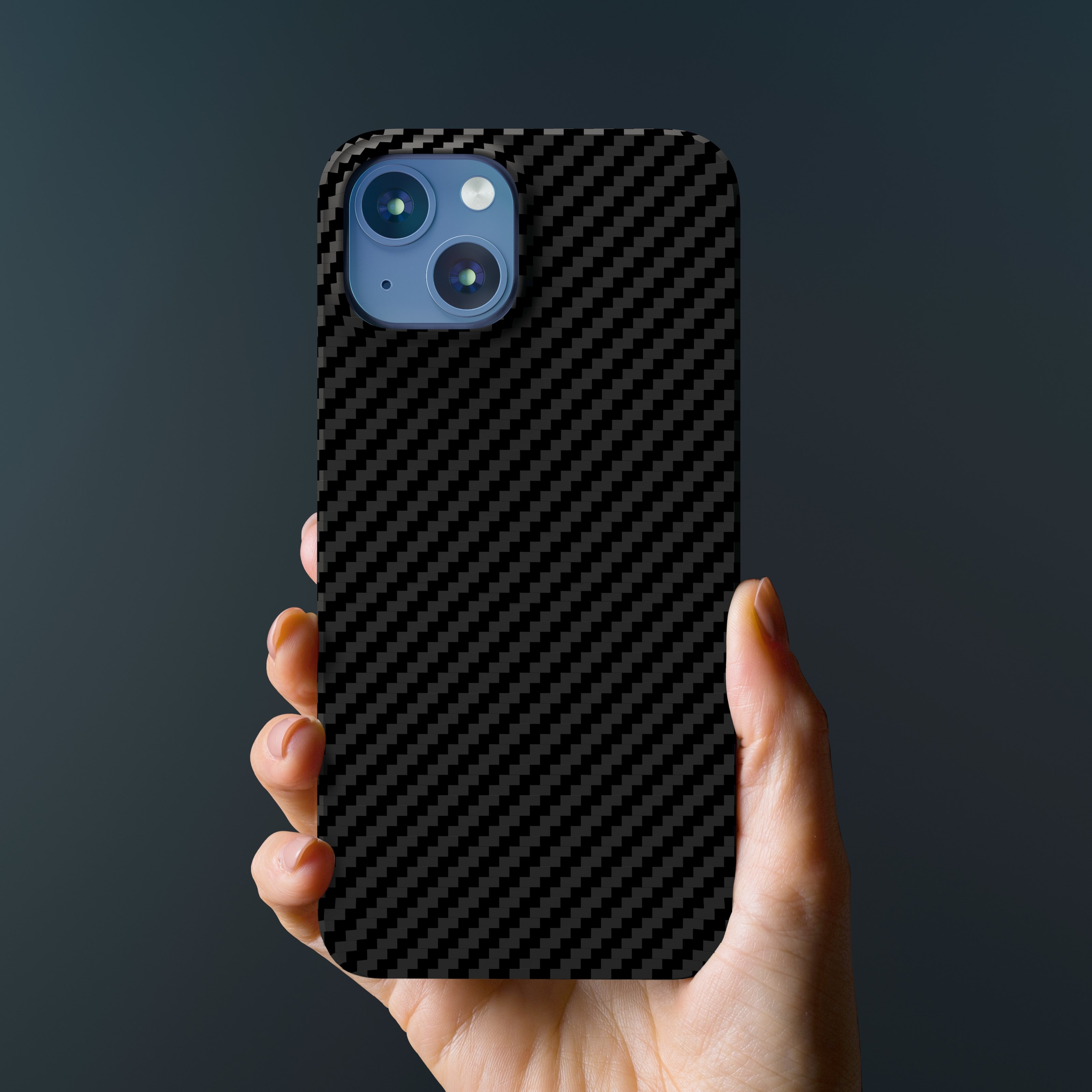 Linocell Premium Kevlar Robust deksel for iPhone 13 Mini Svart