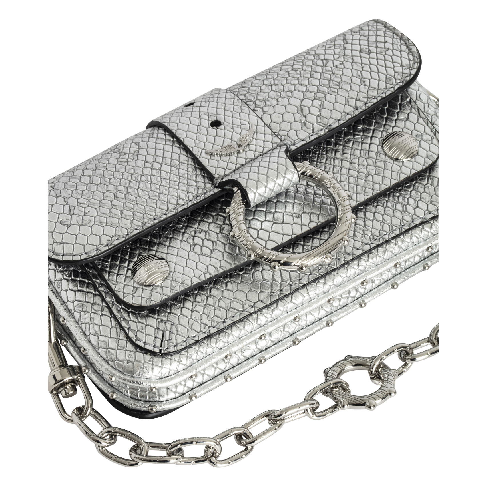 KATE WALLET - Sac bandoulière en cuir | Gris
