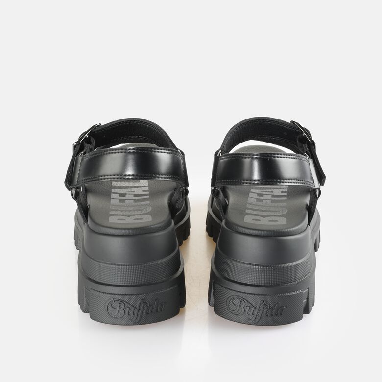 ASPHA TS SANDAL BS - VEGAN NAPPA - BLACK