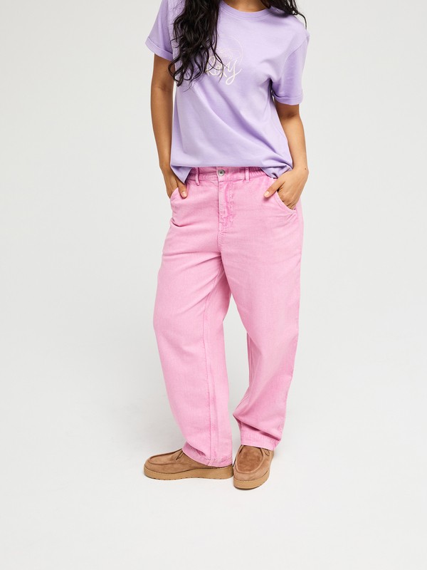 Break My Soul Pantalon à taille élastique Rose Femme