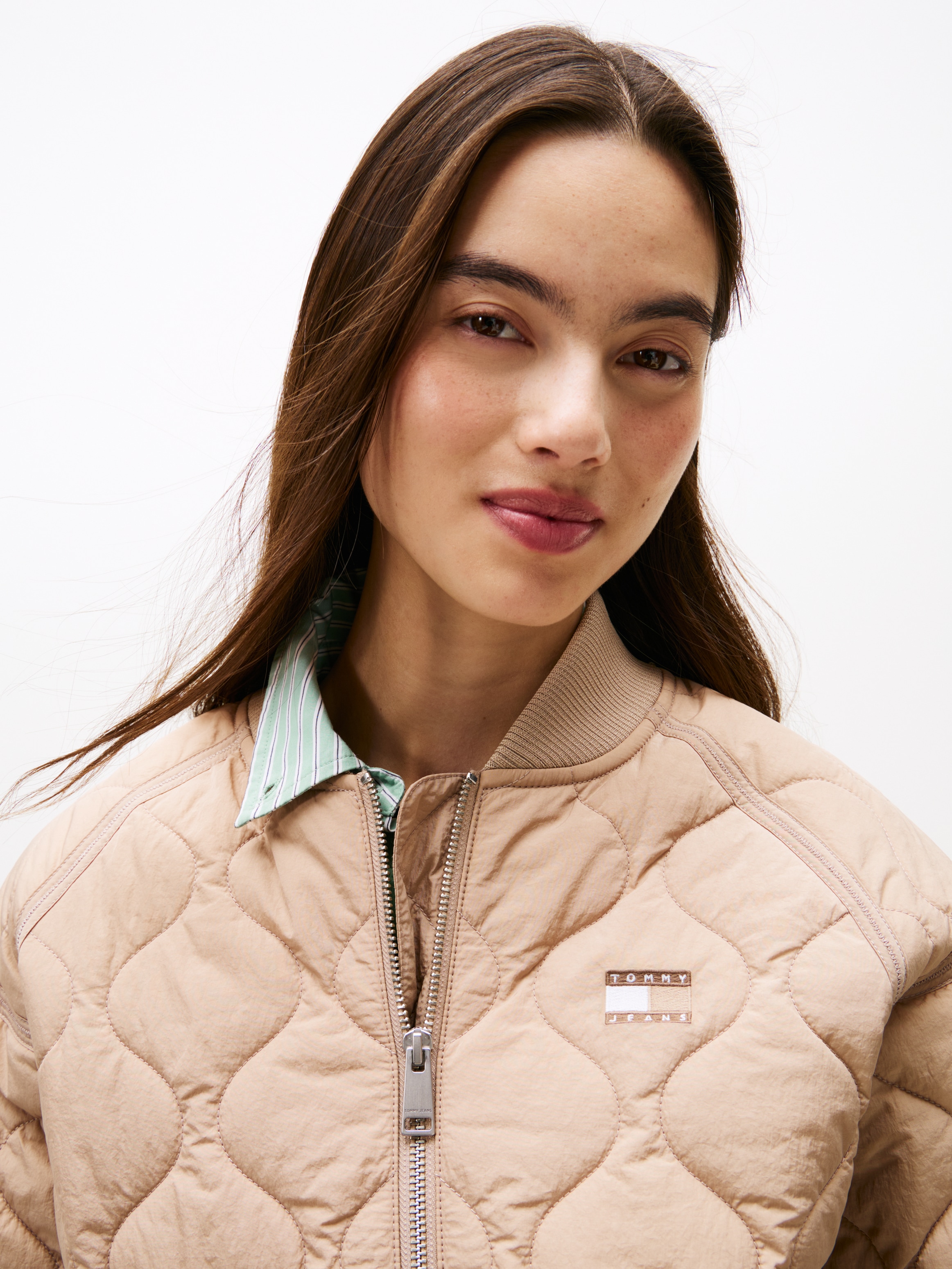 Tommy Jeans Bomberjacke »TJW QUILTED BOMBER« ohne Kapuze
