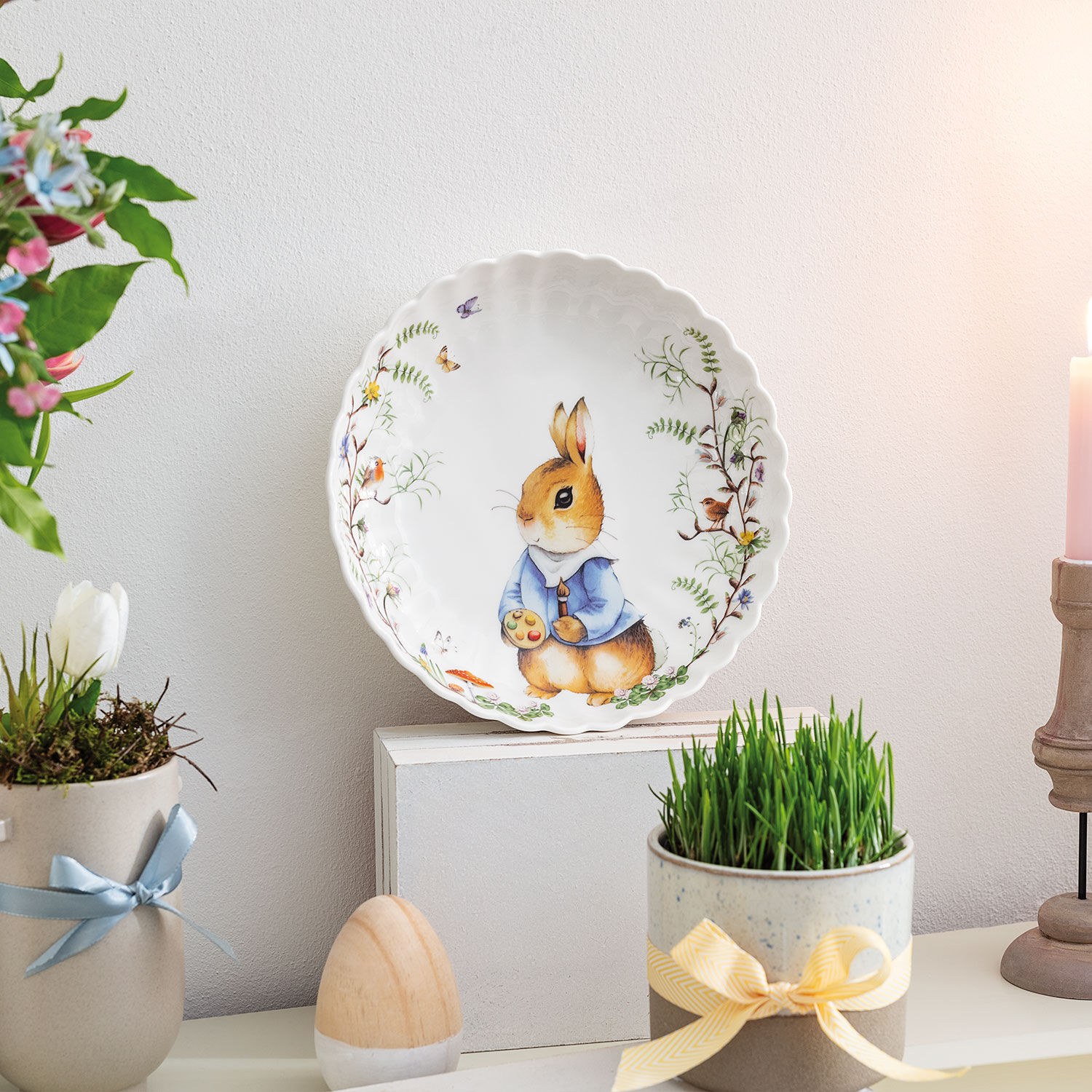 Spring Fantasy Dessert bowl Multi-colored, 23.7 oz, Premium Porcelain