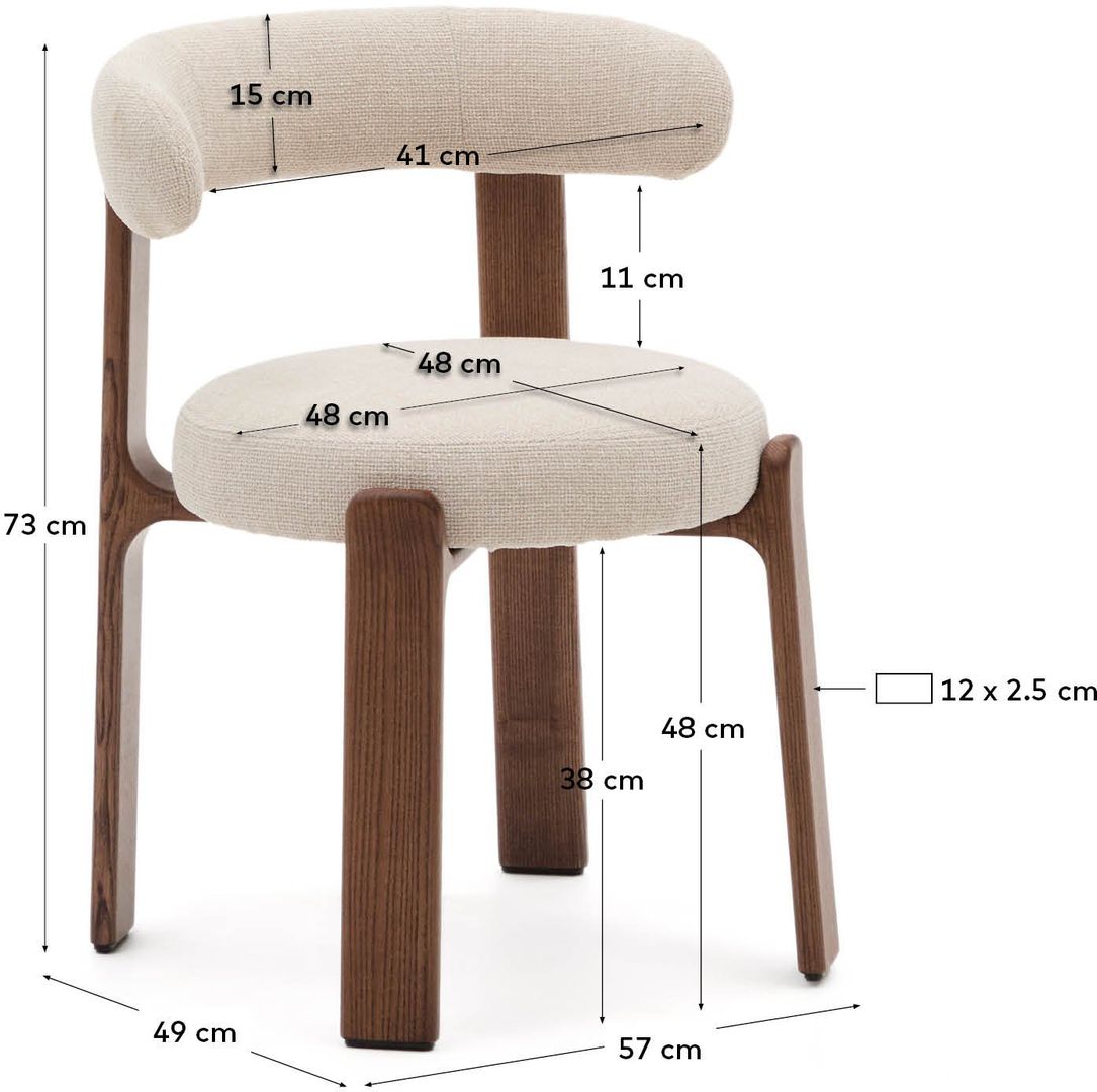 Kave Home   Granite Eetkamerstoel