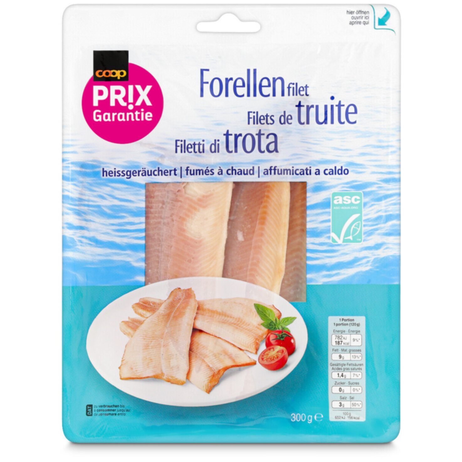 Prix Garantie ASC Forellenfilets geräuchert