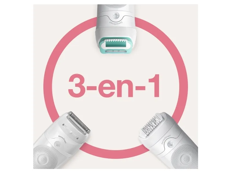 Braun Silk-épil 5 81770430, Hvid, 28 pincetter, MicroGrip, Barbering, Tyskland, Batteri