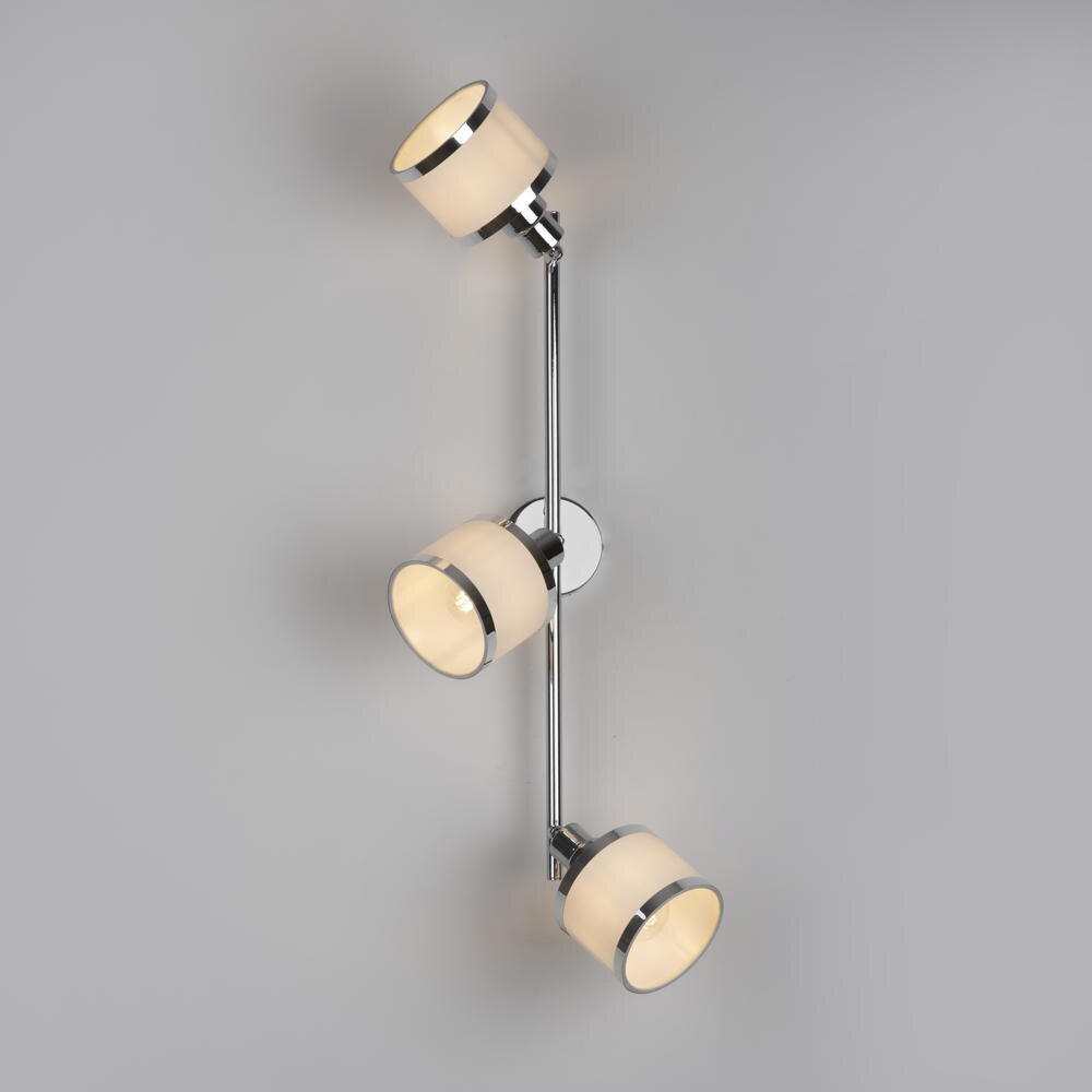 Accor plafondlamp in chroom, E14, 3-lichts