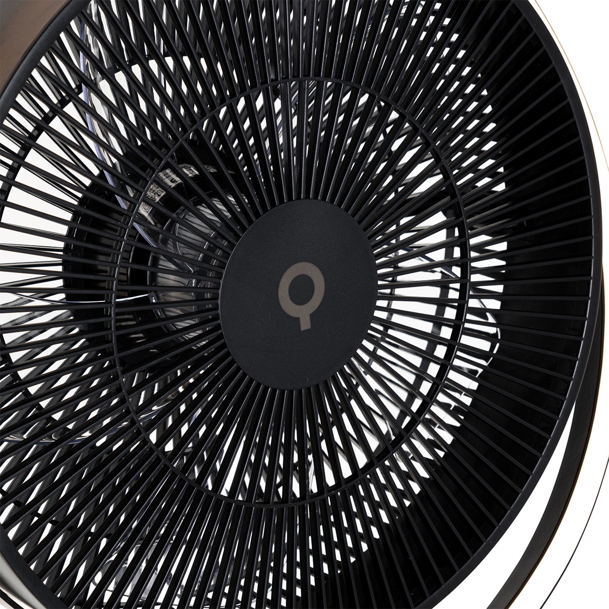 Staande ventilator, statief, zwart, incl. LED, 3-traps dimbaar - Marleen