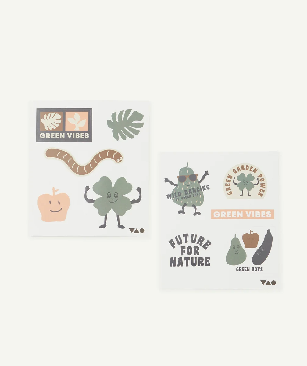 LOT DE 2 PLANCHES DE STICKERS THÈME NATURE