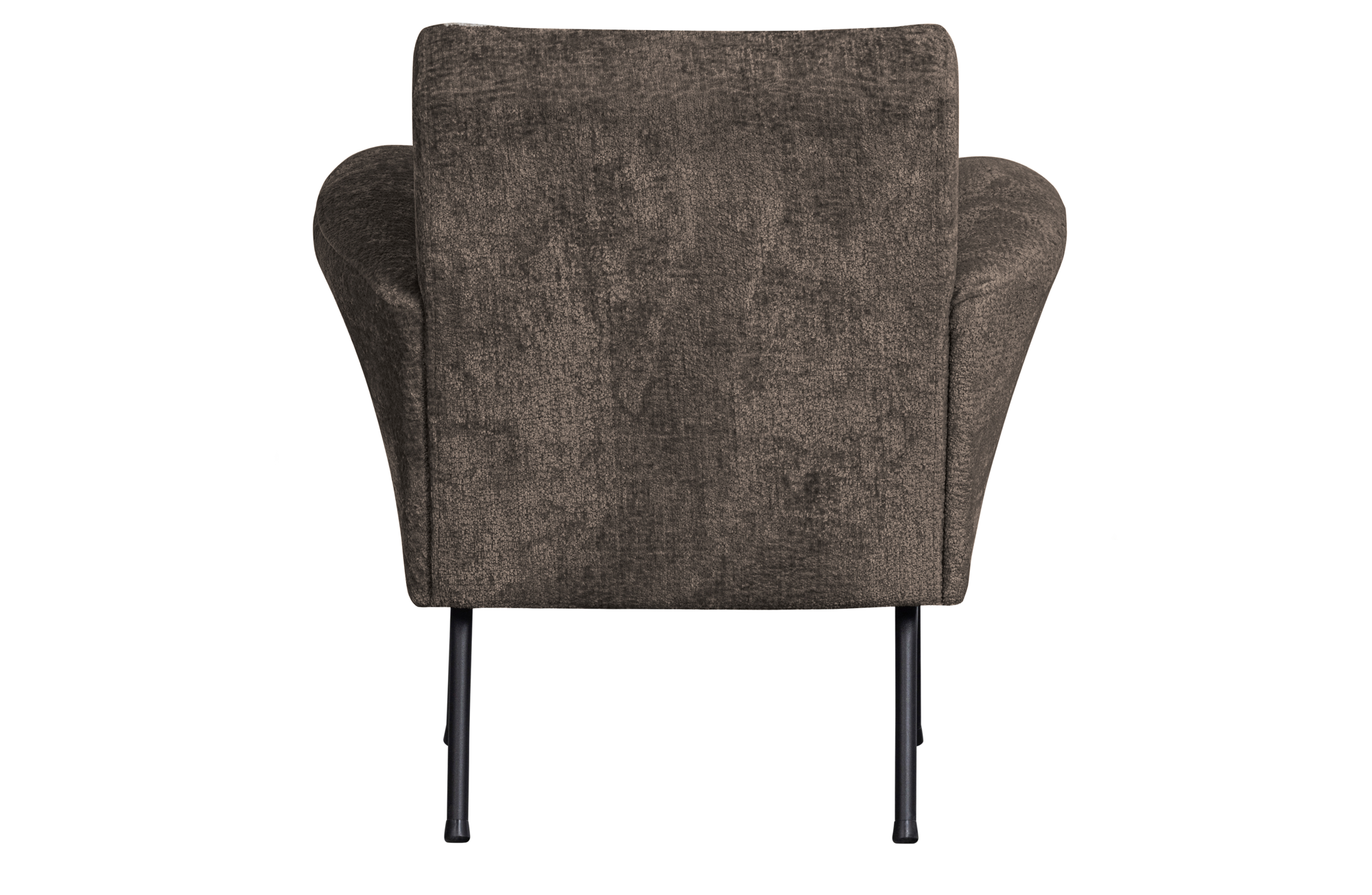 Fauteuil Muse grijs/bruin grof geweven stof